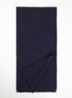 Sjaal van scheerwol 180 x 26 cm - Donkerblauw