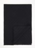 Sjaal van scheerwol 180 x 39 cm - Zwart