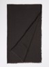 Sjaal van scheerwol met logoprint 65 x 180 cm - Antraciet