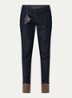Slim fit jeans met steekzakken - Paars