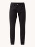Slim fit jeans met stretch en gekleurde wassing - Zwart