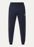 Slim fit joggingbroek met logo en steekzakken - Donkerblauw