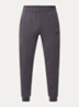 Slim fit joggingbroek met logo en steekzakken - Staalblauw