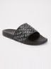 Slipper met logo - Antraciet