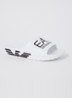 Slipper met logoprint - Wit
