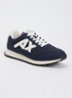 Sneaker met mesh details en logo - Donkerblauw