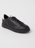 Sneaker van leer  - Diepzwart