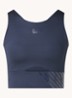 Sport bh met light support en logo - Donkerblauw