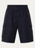 Straight fit korte broek met steekzakken - Donkerblauw