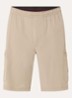 Straight fit korte broek met steekzakken - Beige