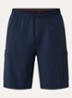 Straight fit korte broek met steekzakken - Donkerblauw
