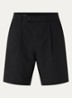 Straight fit korte broek met steekzakken - Donkerblauw