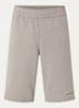 Straight fit korte joggingbroek met logoprint - Blauw