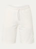 Straight fit korte joggingsbroek met logo en steekzakken - Wit