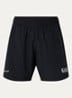 Straight fit korte trainingsbroek met steekzakken - Zwart