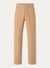 Straight fit pantalon met steekzakken - Camel