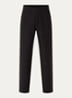 Straight fit pantalon met steekzakken - Zwart