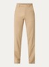 Straight fit pantalon van scheerwol met steekzakken - Beige