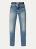 Straight leg jeans met donkere wassing - Blauw