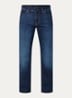 Straight leg jeans met steekzakken - Indigo