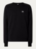 Sweater met logo- en backprint - Zwart