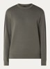 Sweater met logoband - Bronsgroen
