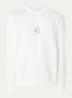 Sweater met logoborduring - Gebroken wit