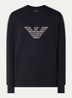 Sweater met logoborduring - Donkerblauw