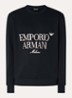 Sweater met logoborduring - Zwart