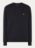 Sweater met logoborduring - Donkerblauw