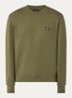 Sweater met logoborduring - Mosgroen
