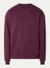 Sweater met logoborduring - Aubergine