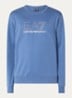 Sweater met logoprint - Staalblauw