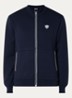 Sweatvest met logo en ritszakken  - Indigo