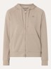 Sweatvest met logo en steekzakken - Camel