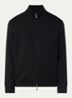 Sweatvest met logo en steekzakken - Zwart