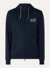 Sweatvest met logoprint - Donkerblauw