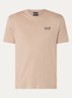 T-shirt met logo- en backprint - Camel