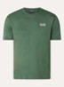 T-shirt met logo- en backprint - Groen