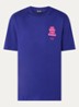 T-shirt met logo- en backprint - Paars