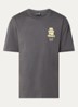 T-shirt met logo- en backprint - Grijs