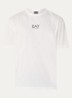 T-shirt met logo- en backprint - Gebroken wit