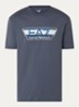 T-shirt met logo - Staalblauw