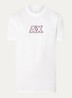T-shirt met logoborduring - Wit