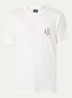 T-shirt met logoborduring - Gebroken wit
