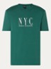 T-shirt met logoborduring - Groen