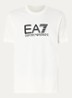 T-shirt met logoborduring - Creme