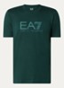 T-shirt met logoborduring - Groen