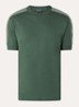 T-shirt met logoborduring - Groen