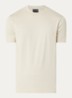 T-shirt met logoborduring - Beige
